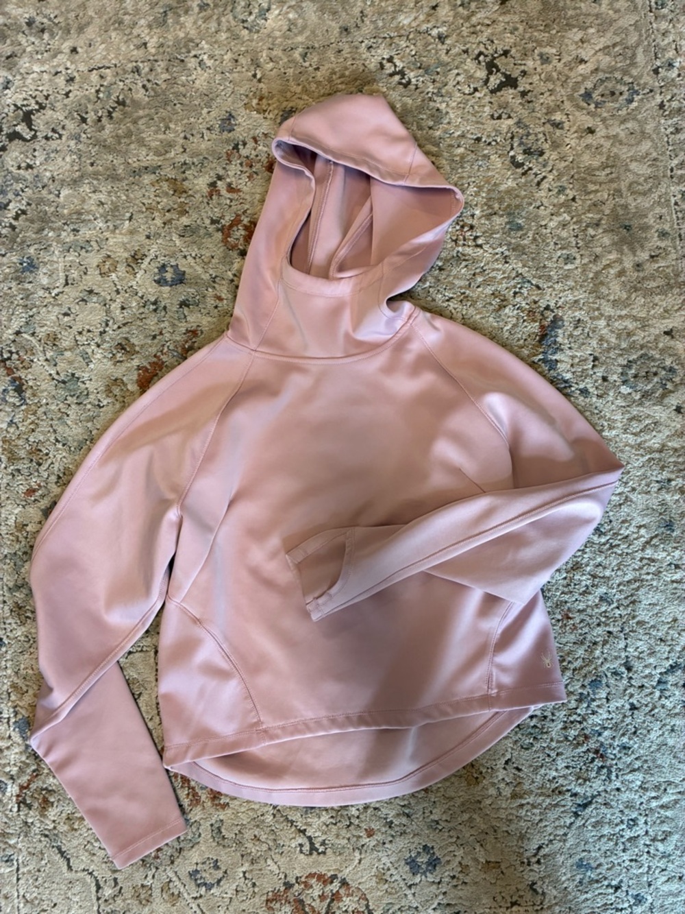 Spyder Women's Dusty Pink Hooded Pullover Sweatshirt